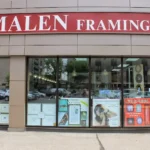 Ottawa framing shop interior with artwork frames