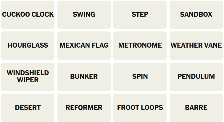 NYT Connections today 12th March puzzle image