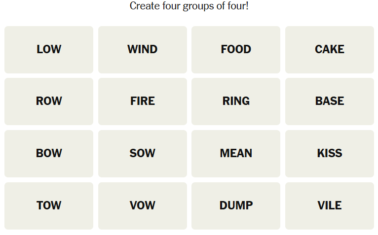 NYT Connections March 24 answers and puzzle overview