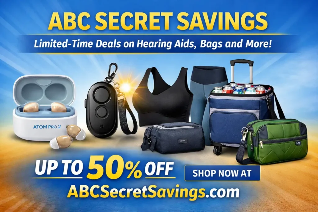 ABC Secret Savings Deals: Up to 50% Off Hearing Aids, Bags and More