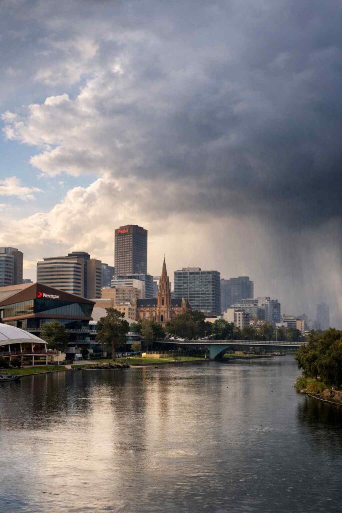 Adelaide, Australia Weather Alert: Rain Hits as 20°C Morning Turns Cloudy, Air Quality Unhealthy