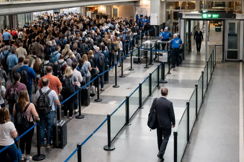 US Airport Lines Surge as TSA Staff Skip Work, But Private Airports See No Delays