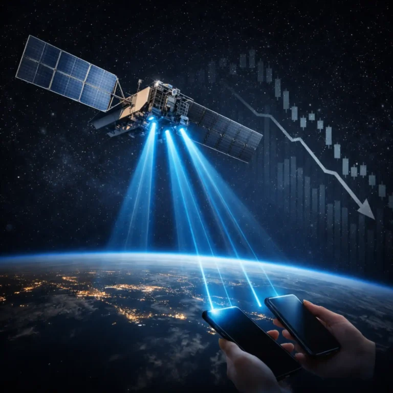 AST SpaceMobile stock decline satellite concept