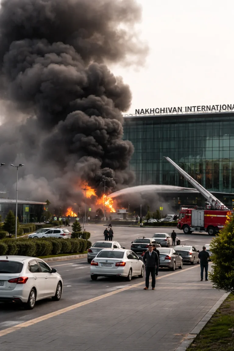 Azerbaijan–Iran Tensions Rise After Drone Attack Near Nakhchivan Airport Injures Civilians