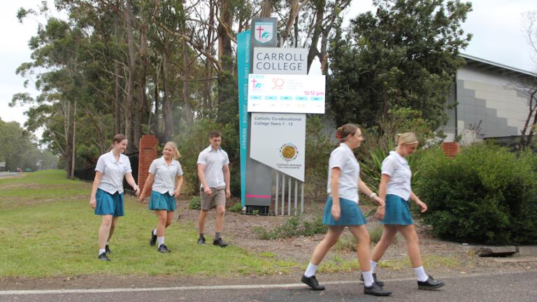 Coastal Secondary College Students Walk to School After 32 Years Ban Ends