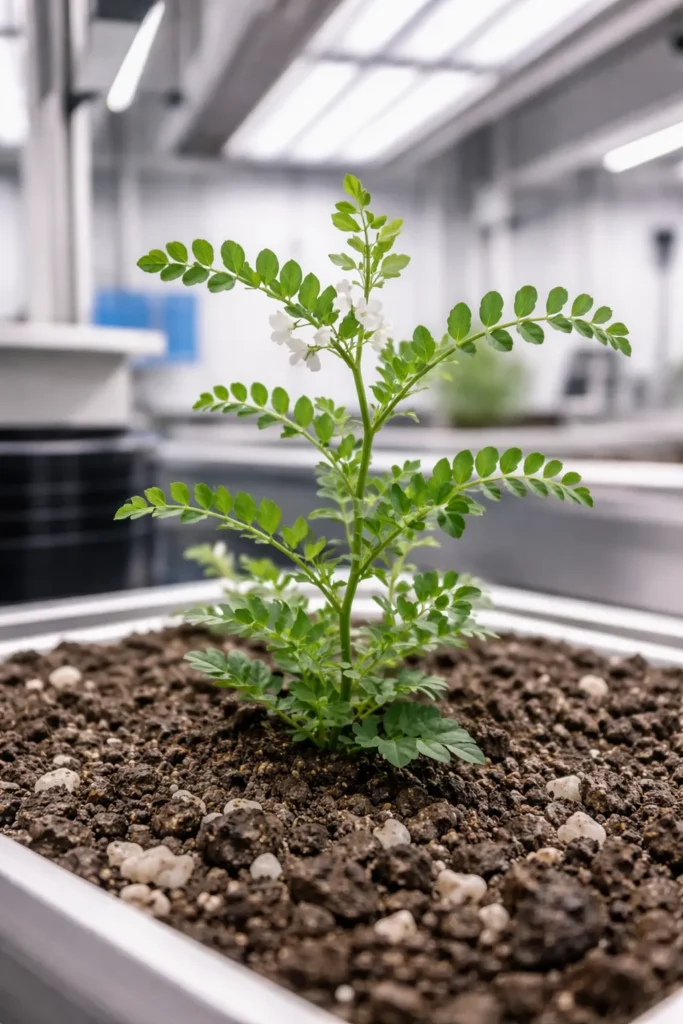 Scientists Grow Chickpeas in Moon Dirt as Lunar Missions Approach