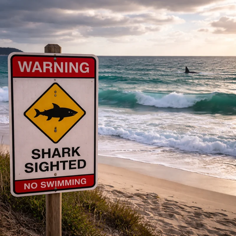 Shark Alert Issued in Wanneroo as Warning System Fails at Claytons Beach