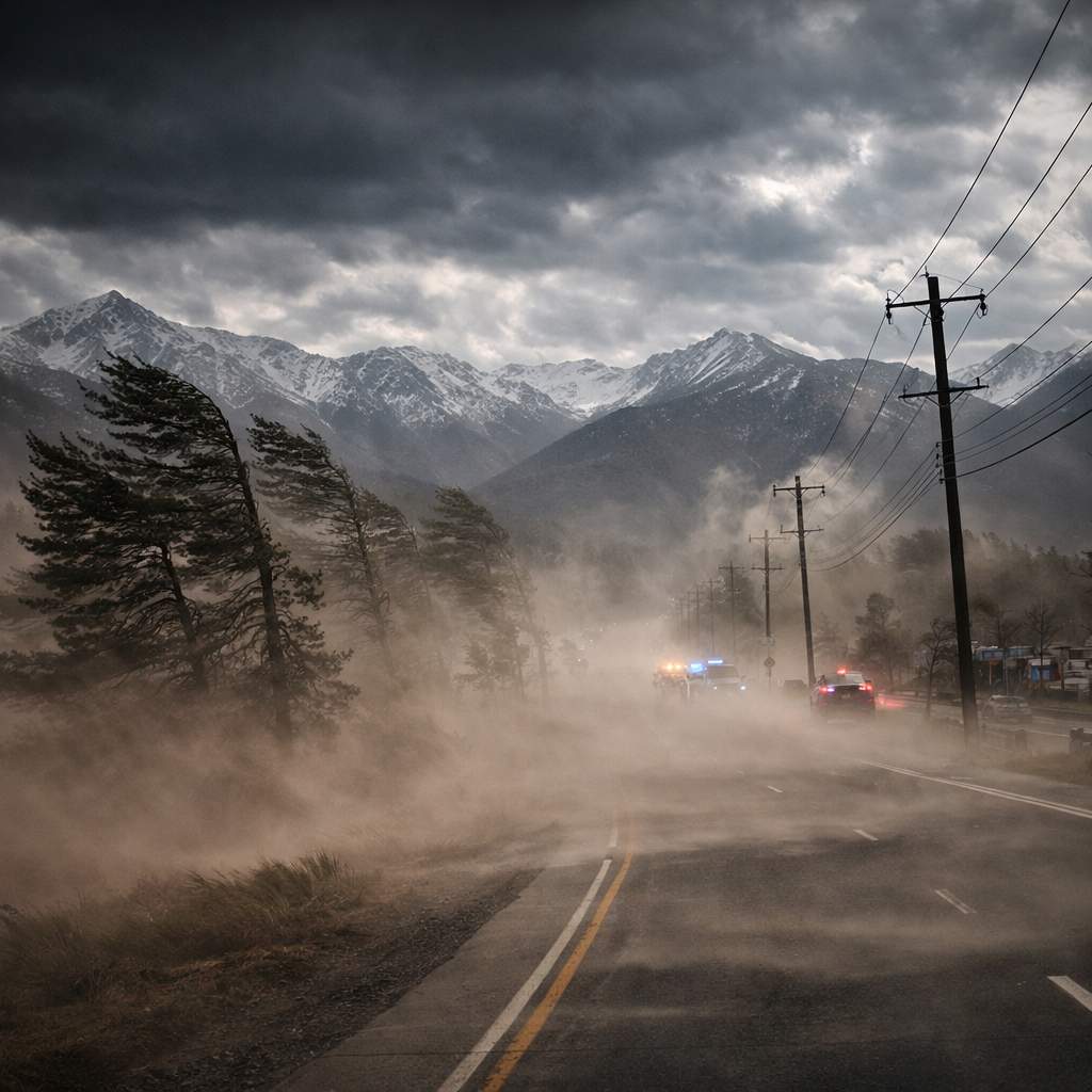 90+ MPH Colorado Winds Trigger Xcel Power Outages, I-25 Closures and CSU Shutdown Across Front Range