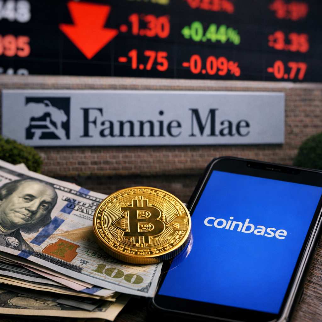 Fannie Mae (FNMA) Stock Falls 1.62% to $4.86 as Crypto Mortgage Plan Sparks Risk Fears