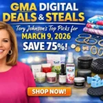 GMA Digital Deals & Steals: Tory Johnson’s Top Picks for March 9, 2026 – Save 75%!