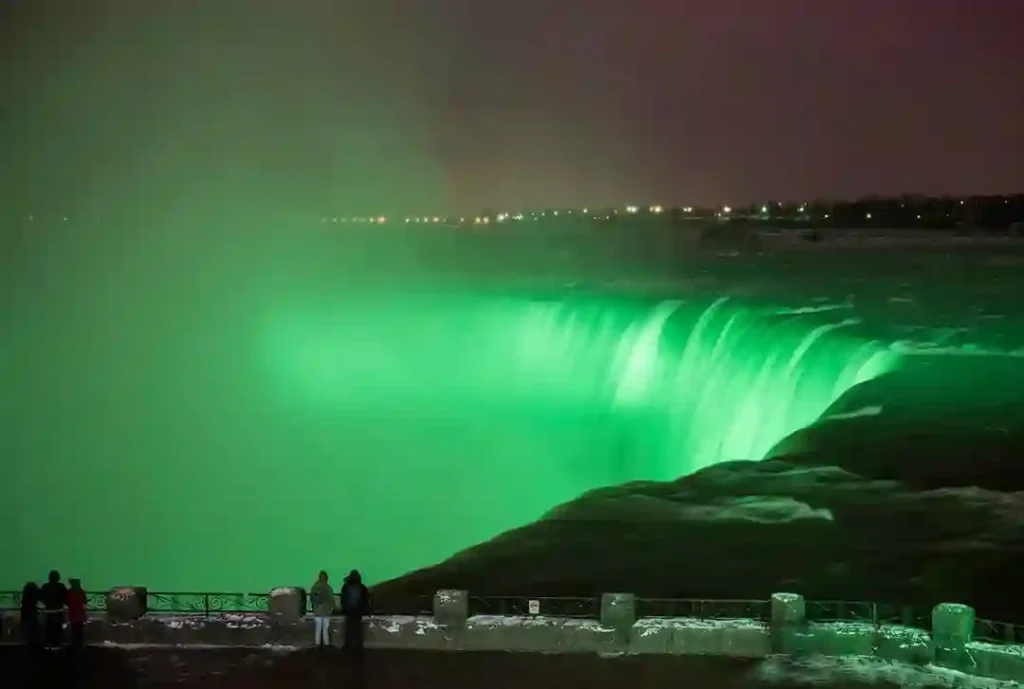 Niagara Falls Lights Up Green Every Hour for St. Patrick’s Day 2026 Celebration