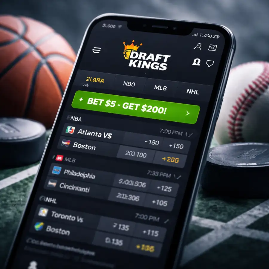DraftKings Promo Drops: Bet $5 and Unlock $200 Bonus Instantly