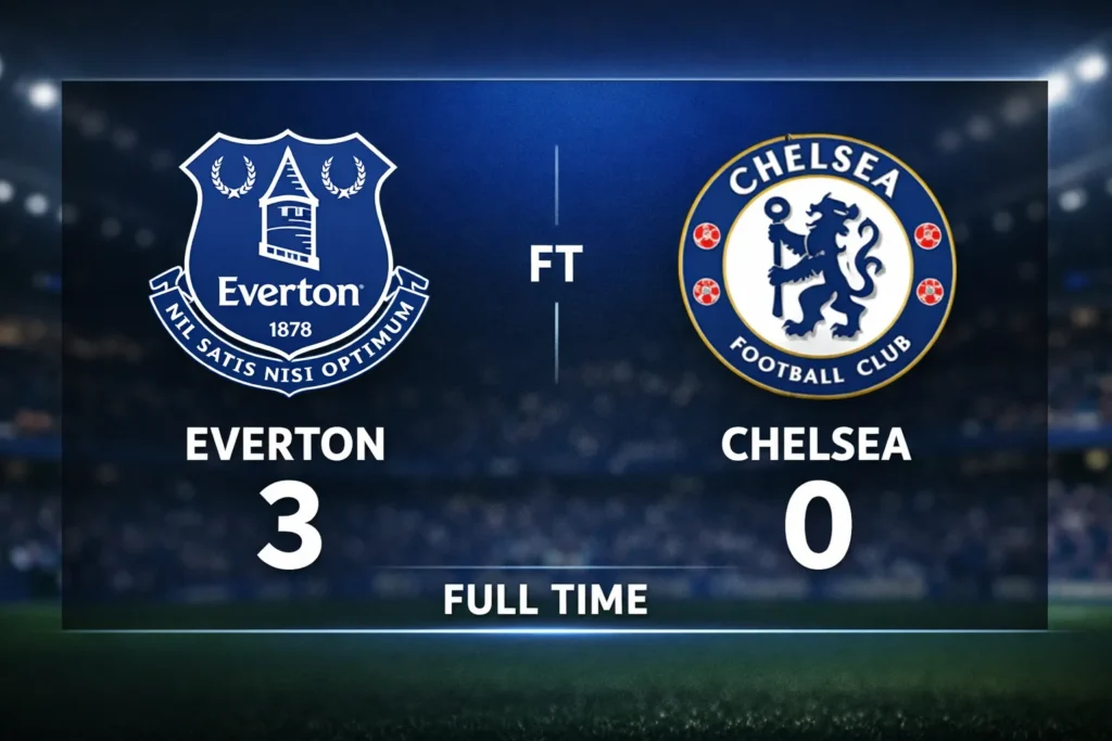 Everton 3-0 Chelsea: Beto Scores Twice as Blues Collapse Again