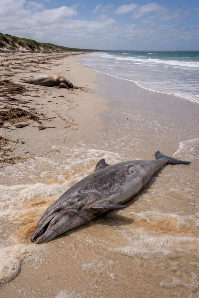 Dead Dolphins and Seal Found on Eyre Peninsula Beaches as Algal Bloom Concerns Grow