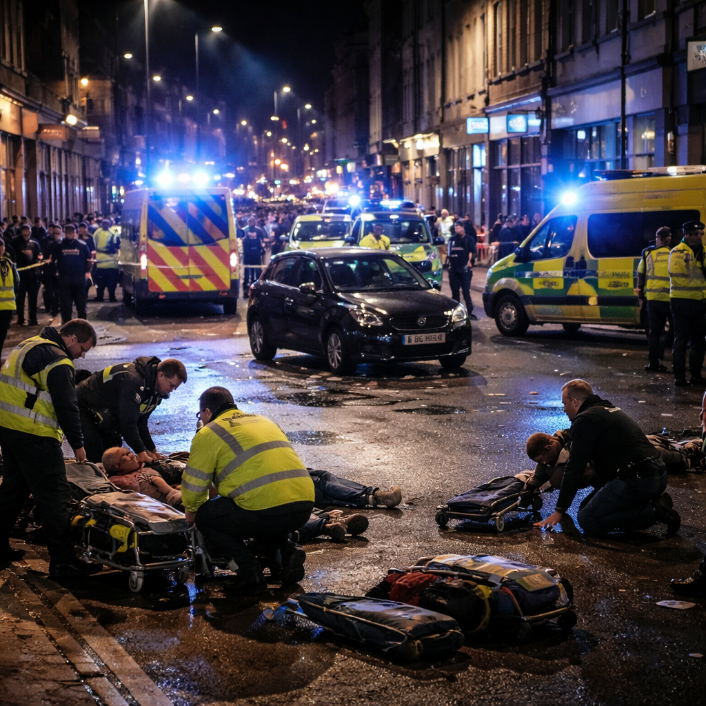 Derby Car Crash: Multiple Pedestrians Injured, Driver Arrested in City Centre Chaos