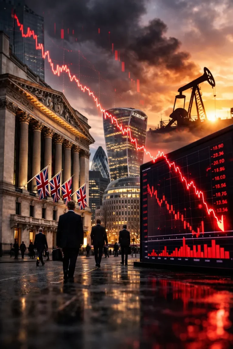 FTSE 100 Share Prices Slide 250+ Points Today as Oil Surge Sparks Global Selloff