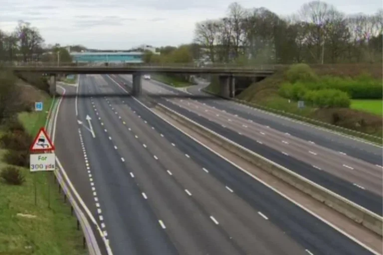 M6 Closed for Hours After Car Crashes Into Water Near Knutsford, Driver Rescued