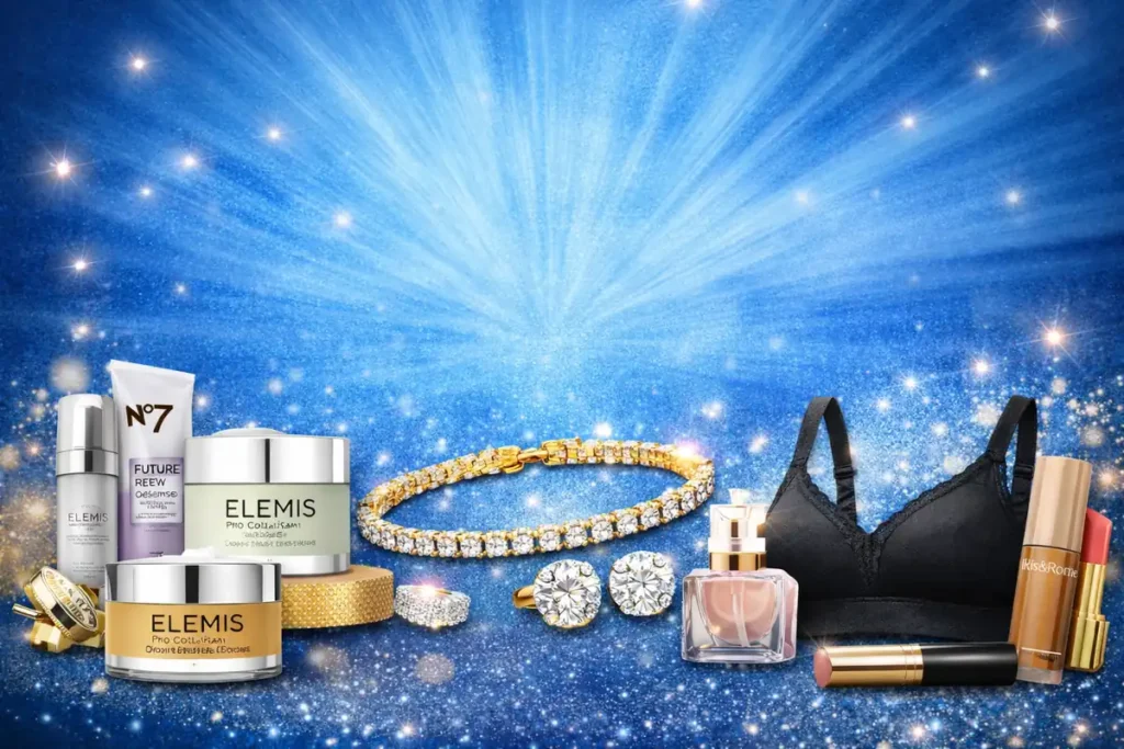 GMA Deals and Steals beauty, jewelry and glam essentials products display
