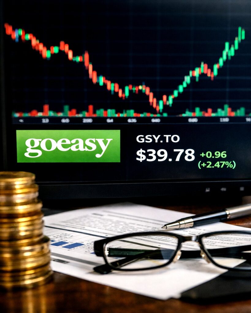 Goeasy (GSY.TO) Stock Rebounds to $39.78 (+2.47%) After 50% Crash, Volatility Remains High Today