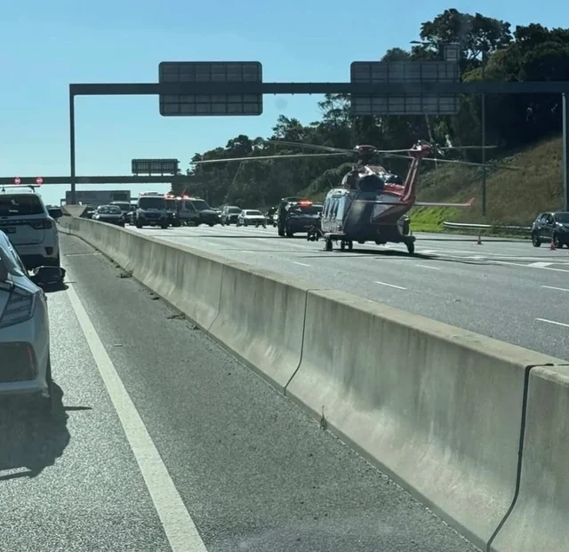 Monash Freeway Crash: Motorcyclist Fighting for Life After Airlift