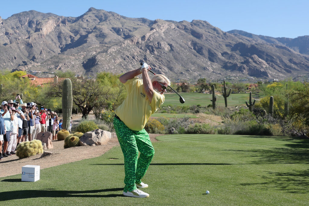 John Daly’s Shocking Fall Goes Viral After Desert Bellyflop at Cologuard Classic
