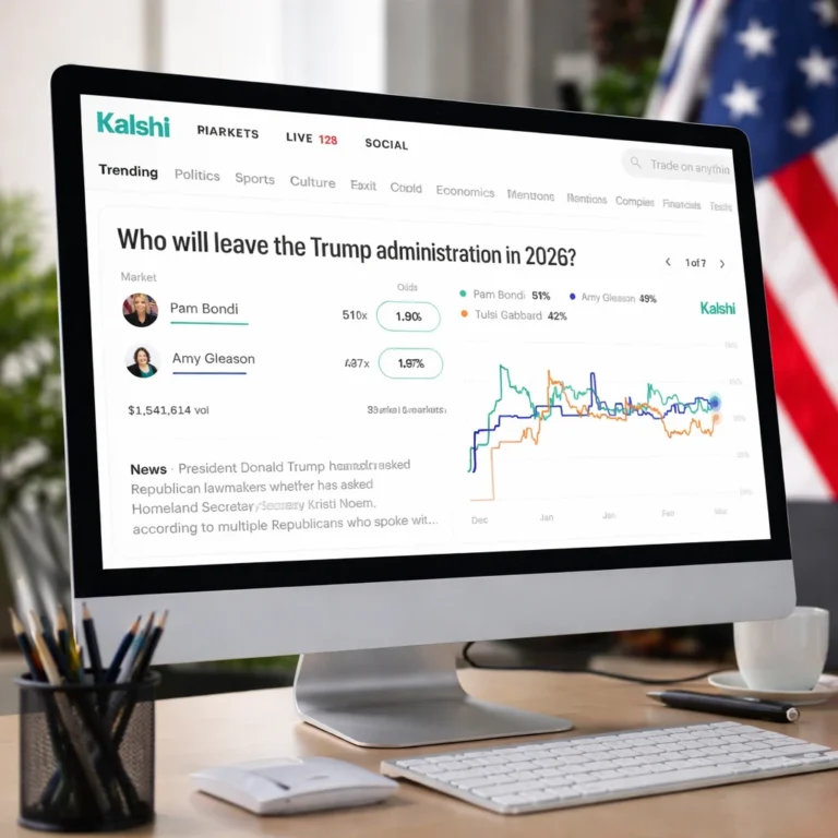 Kalshi Prediction Market Shows Pam Bondi Leading Trump Administration Exit Odds at 51%
