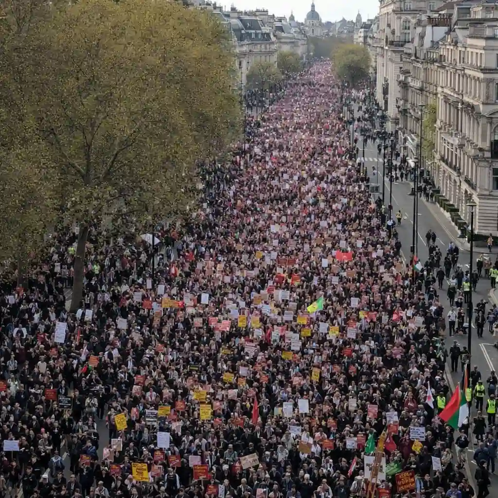 London Protest Hits 500,000 Crowd: Anti-Far Right March Sparks Massive Response in UK