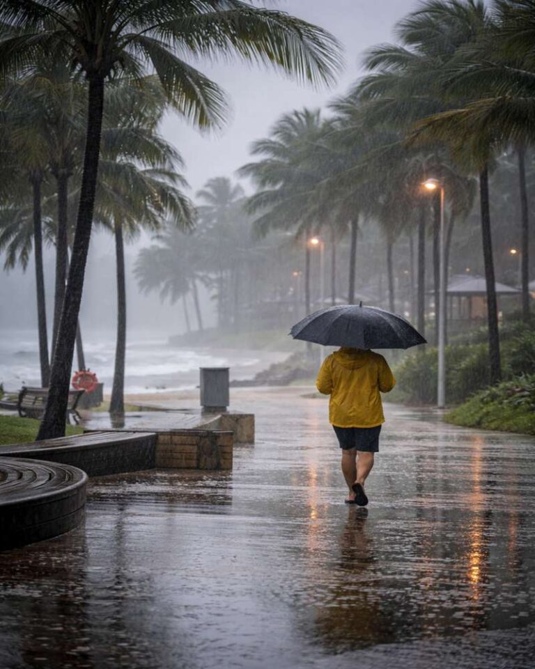 Mackay Weather Today: Thunderstorm Risk Early, Rain Chances Hit 55% Before Temperatures Reach 28°C