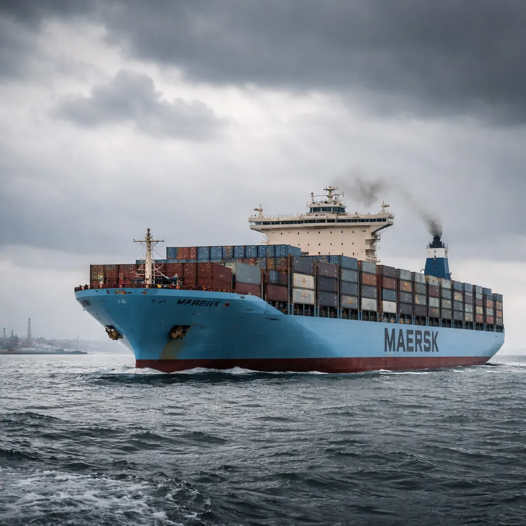 Maersk (MAERSK-B.CO) Stock Slips as Shipping Giant Suspends Middle East Routes and Reroutes Vessels Around Africa