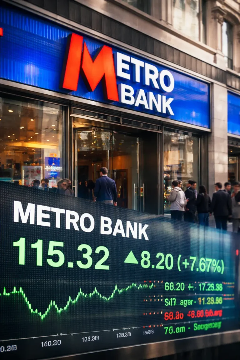 Metro Bank Share Price Today Jumps Above 115p After £87M Profit Turnaround and Corporate Lending Surge