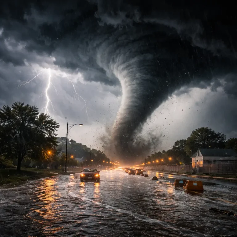 Michigan Tornado Warning and Flood Warning Issued as 2-Inch Rain Per Hour Hits Region