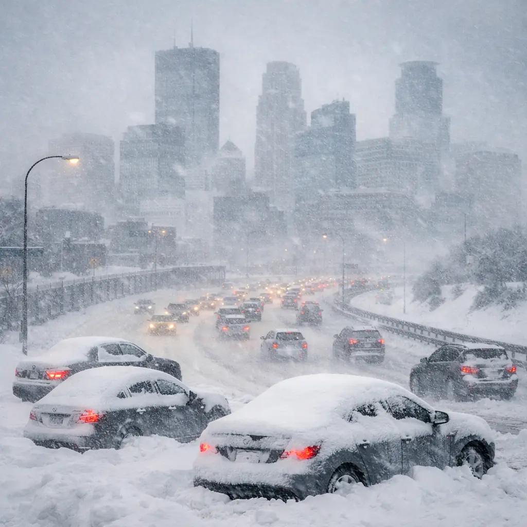 Minnesota Blizzard 2026: Twin Cities Braces for 10 Inches Snow