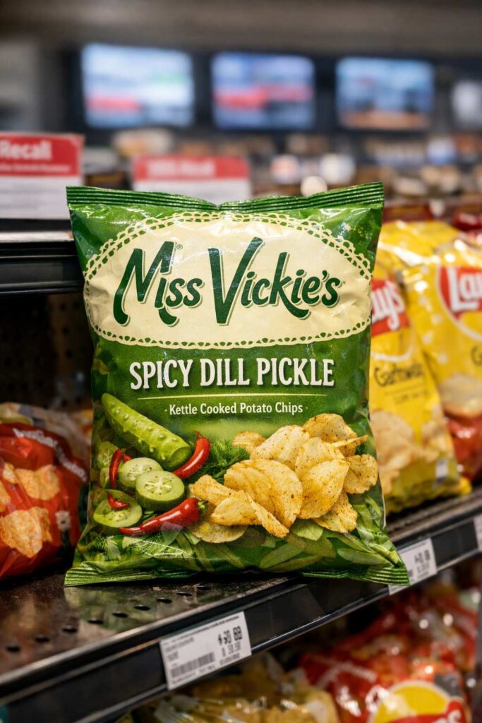Potato Chip Recall: Miss Vickie’s Spicy Dill Pickle Chips Pulled From Shelves in 6 States Over Milk Allergen
