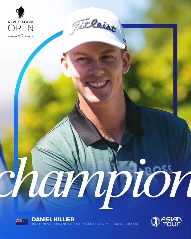 Daniel Hillier Wins New Zealand Open 2026 at 22-Under, Ends Kiwi Drought in Emotional Millbrook Victory