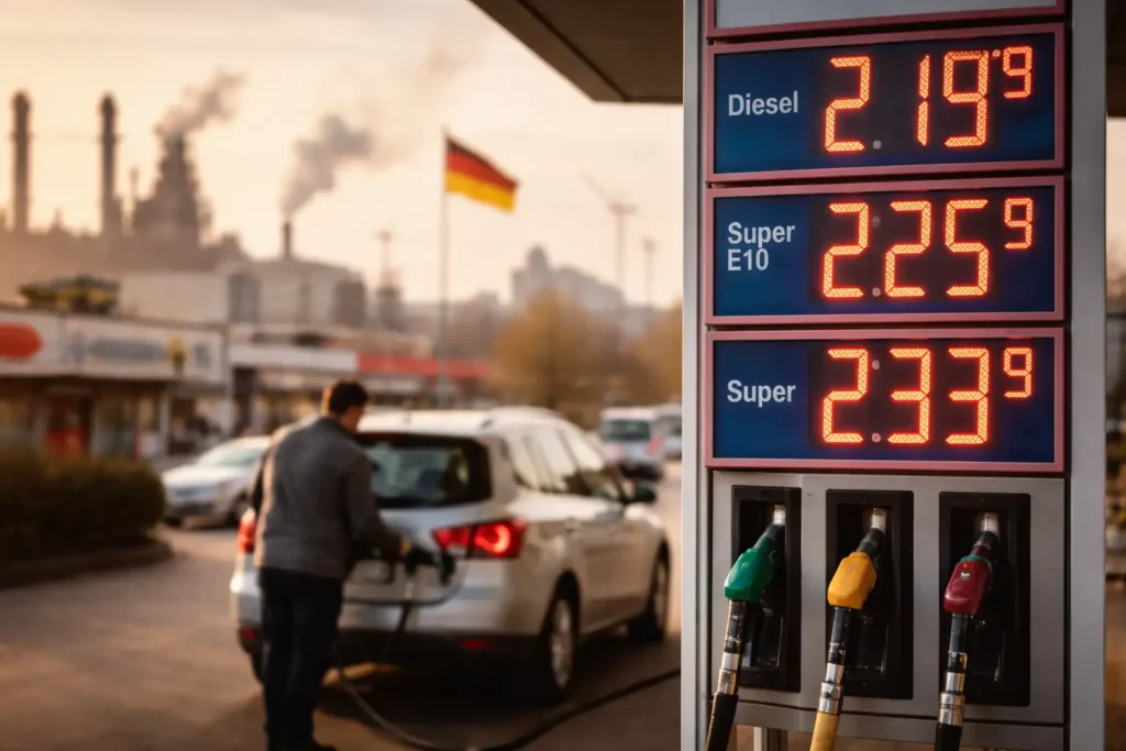 Ostdeutsche Wirtschaft gerät unter Druck durch steigende Kraftstoffpreise