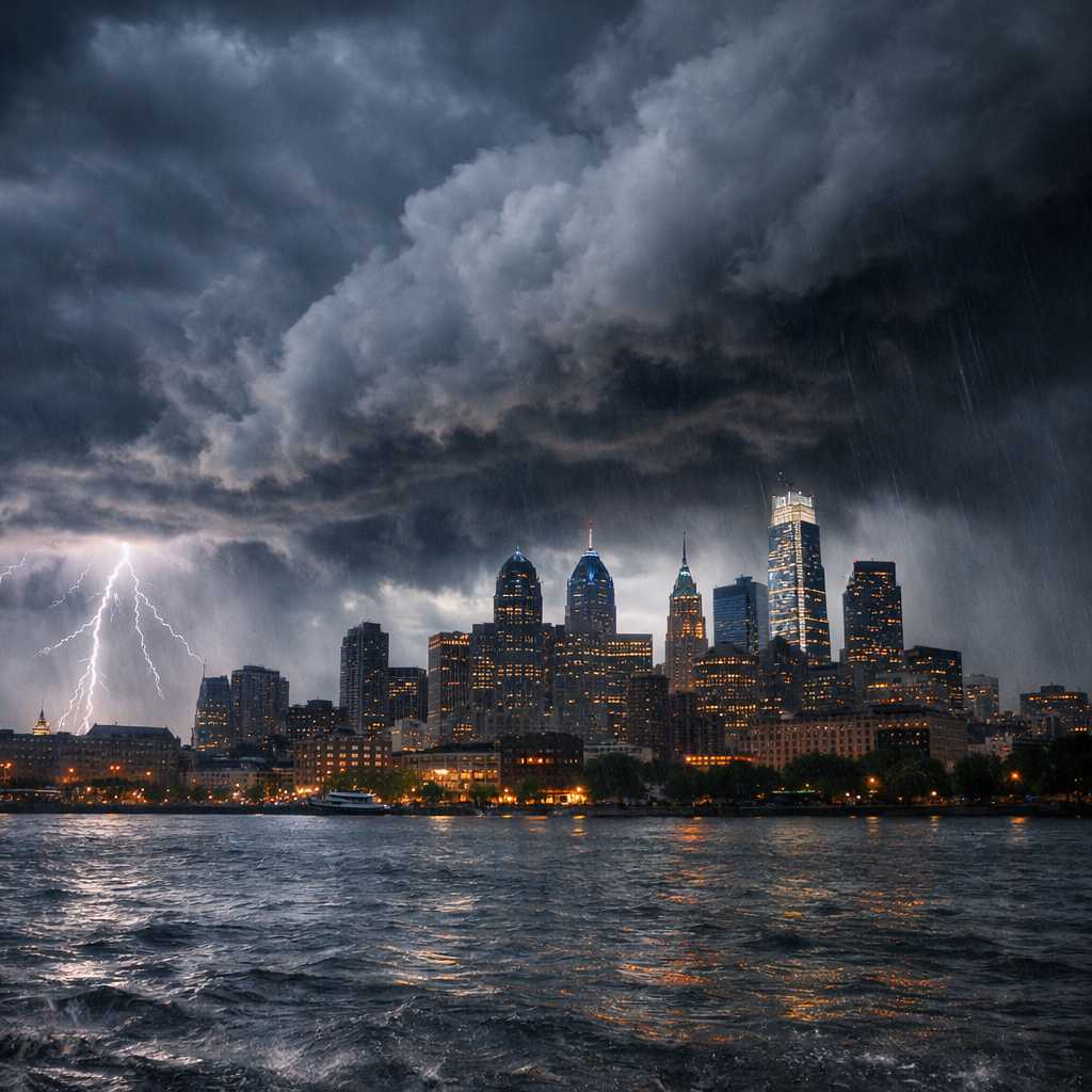 Philadelphia Weather Alert: 70 mph Storm Winds, Tornado Risk Today