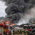 Rotorua Car Wreckers Fire Sends Thick Smoke Over Ngongotahā, Residents Told to Stay Indoors