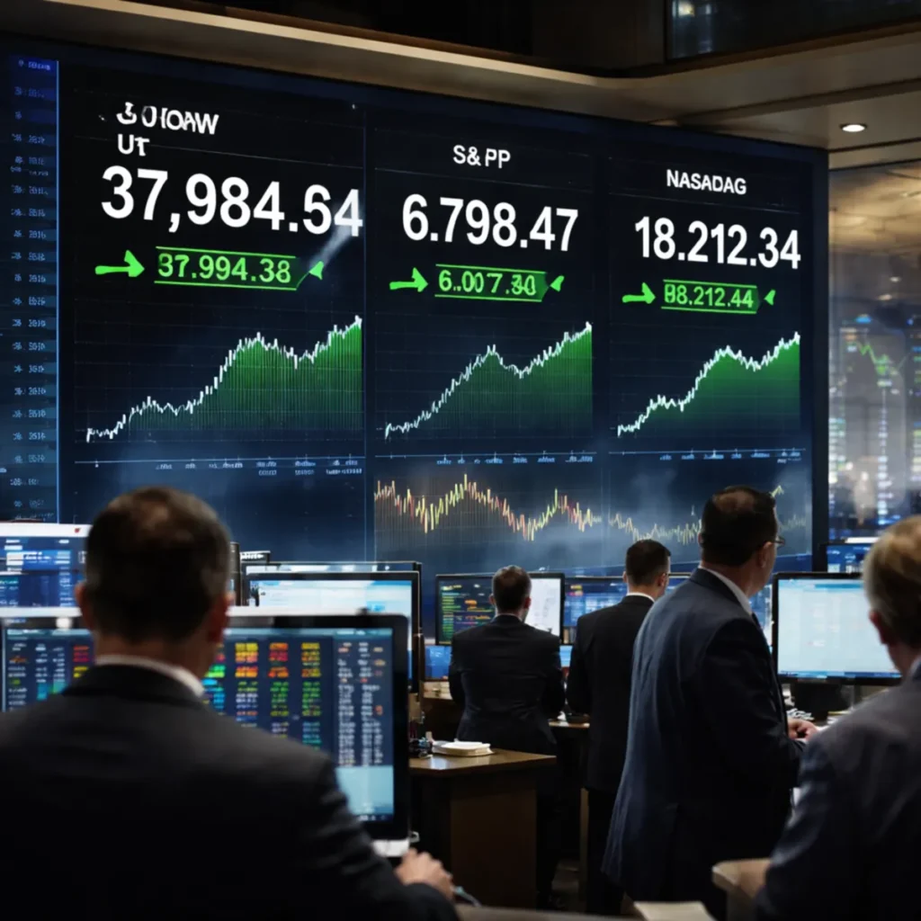 Dow S&P 500 Nasdaq rise as oil prices fall below $100