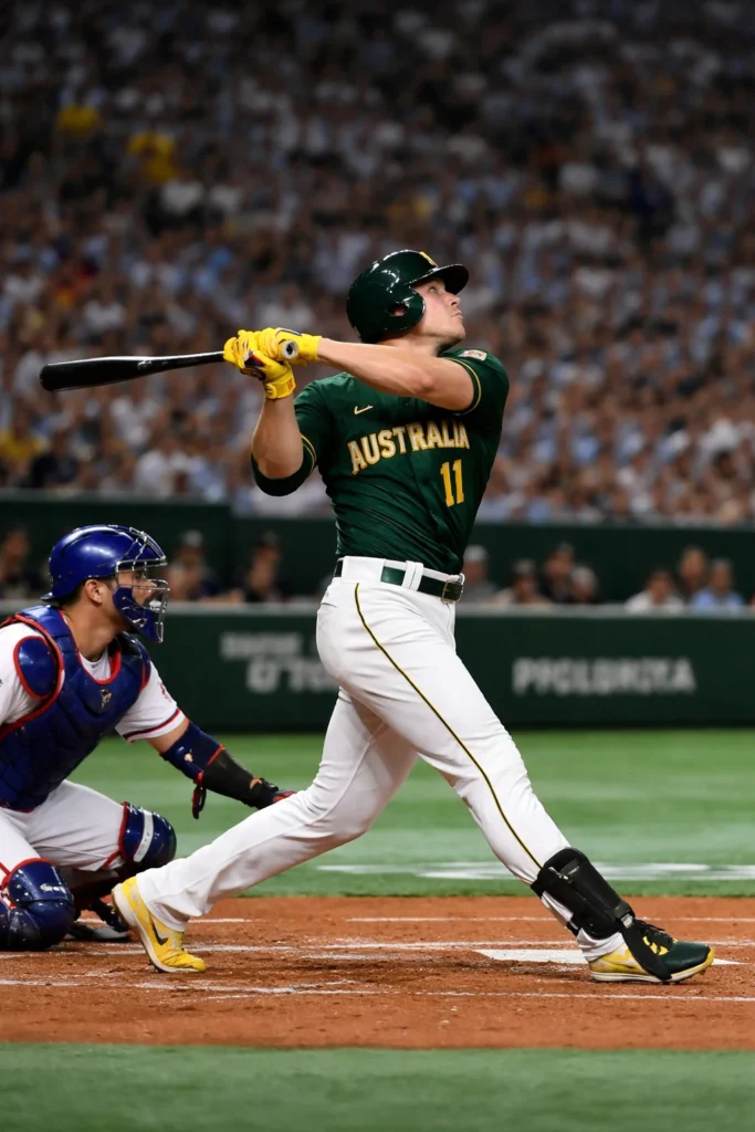 Travis Bazzana Home Run Lifts Australia to 3-0 Win Over Chinese Taipei in 2026 World Baseball Classic Opener