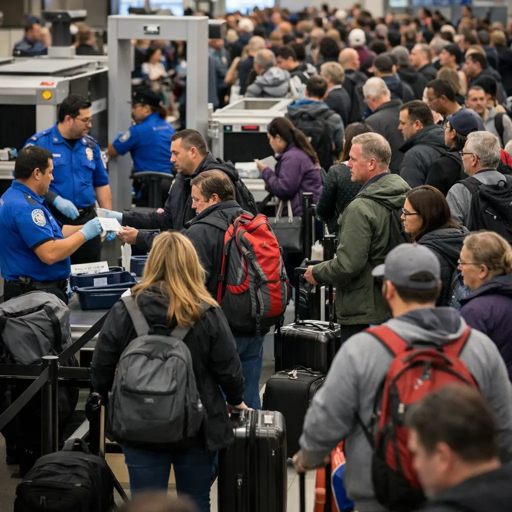 TSA Shutdown Crisis: 50,000 Workers Unpaid, Flight Delays Surge 400% Across US Airports