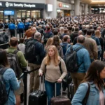 TSA Lines Surge 300% in 2026 Shutdown Chaos as Airport Wait Times Hit Record Highs