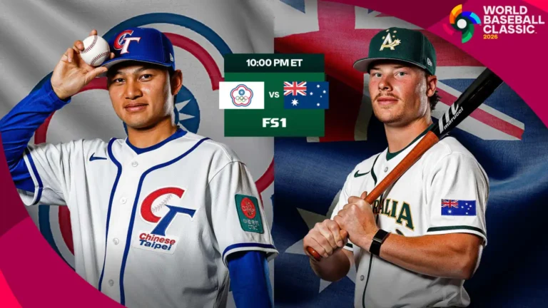 World Baseball Classic 2026 Opening Game: Chinese Taipei vs Australia Start Time, Pitchers, and Pool C Stakes