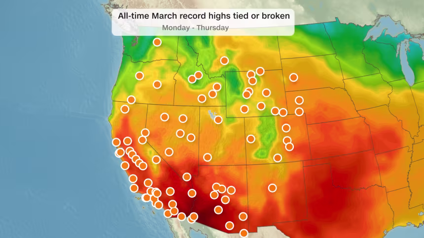 Record Heat Wave in the Southwest Hits 110°F in March, Scientists Call It ‘Virtually Impossible’