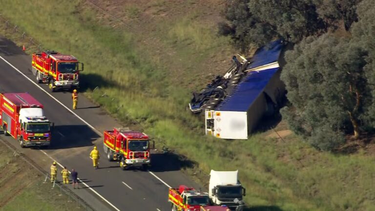 Hume Freeway Closed After Multi-Vehicle Collision Near Violet Town Leaves Five Injured