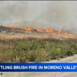 Moreno Valley Fire Burns 1,000 Acres as Santa Ana Winds Fuel Fast-Moving Brush Fire