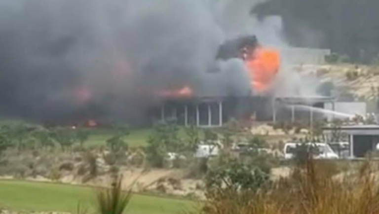 Massive Fire Destroys Te Arai Links Restaurant at Luxury Golf Course Near Auckland