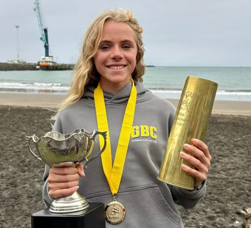 14-Year-Old Zofia Wells Makes History as First Female Winner of NZ Optimist Nationals