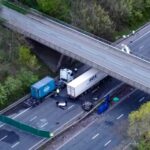 Two Teenagers Killed in M1 Crash as Car Falls From Bridge in Leicestershire
