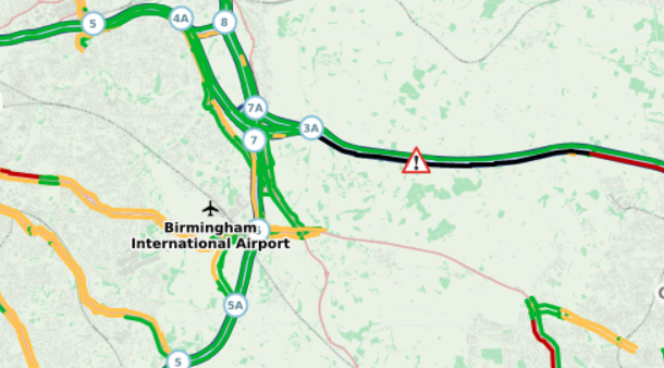 Birmingham M6 Crash Sparks Traffic Chaos as 20-Minute Delays Hit Drivers