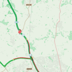 M1 northbound at J12 closed after vehicle leaves carriageway